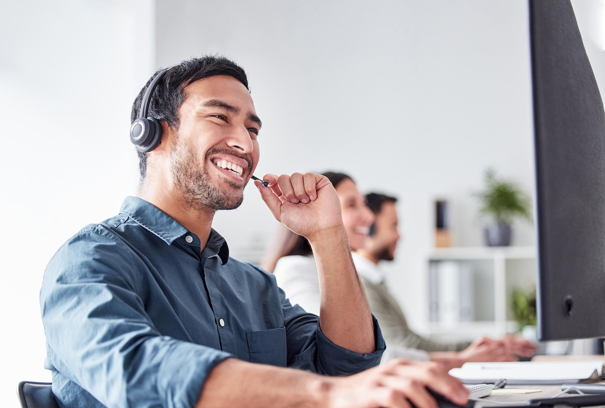 Man Support Headset
