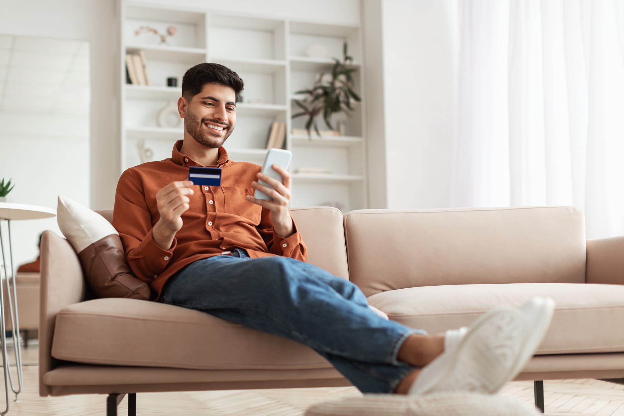 Telecom Man on Couch