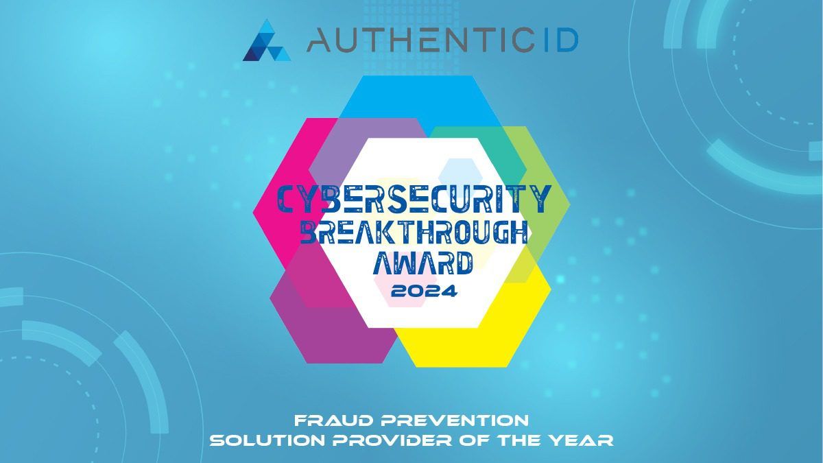 Twitter CyberSecurity Breakthrough Awards Badge 2024 AuthenticID